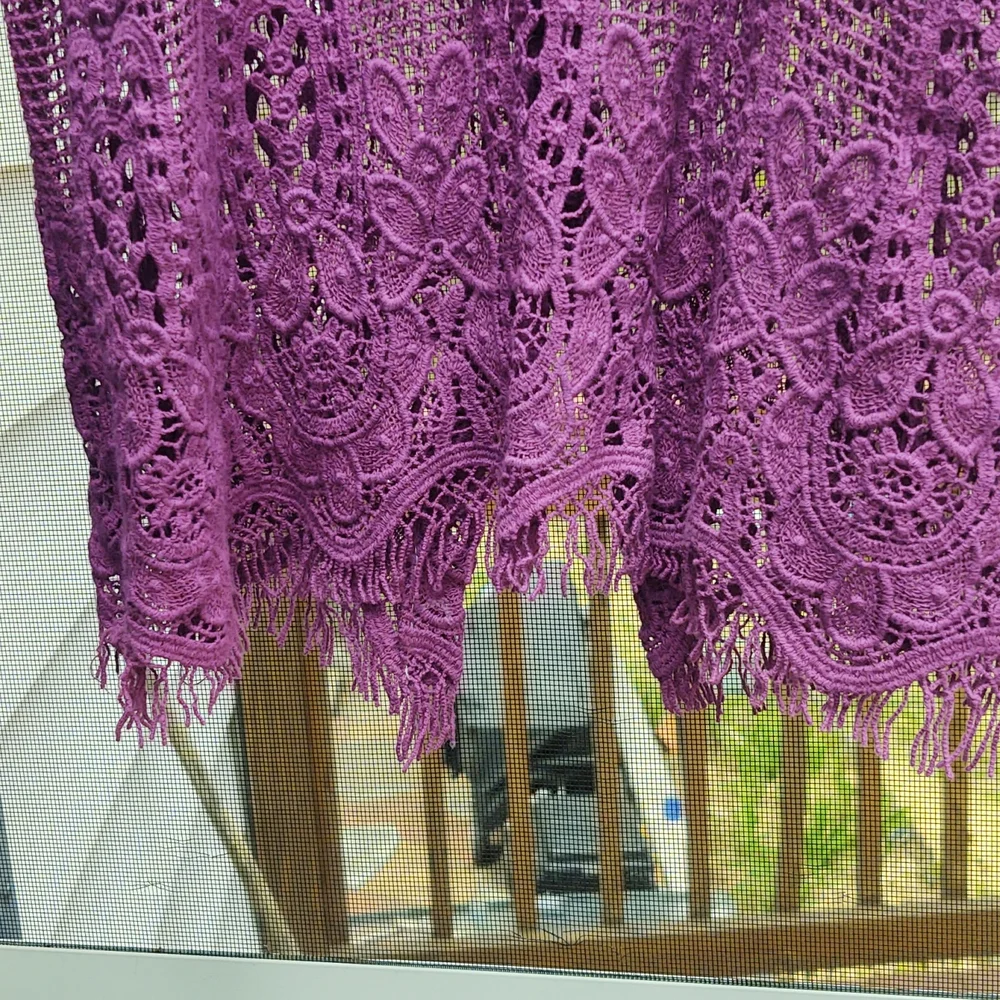 Crochet cotton tank/vest rezrekshn by Esther Chen size medium - Picture 4 of 9